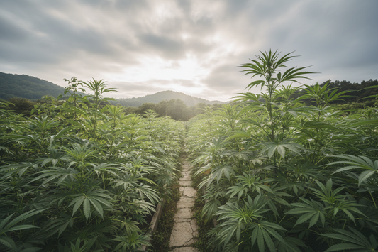 Cloudy sky with text overlay - Cloudy Days Still Grow Fire