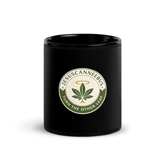 Daily Ritual - Turn The Other Leaf Mug (Black) - JesusCanneebus