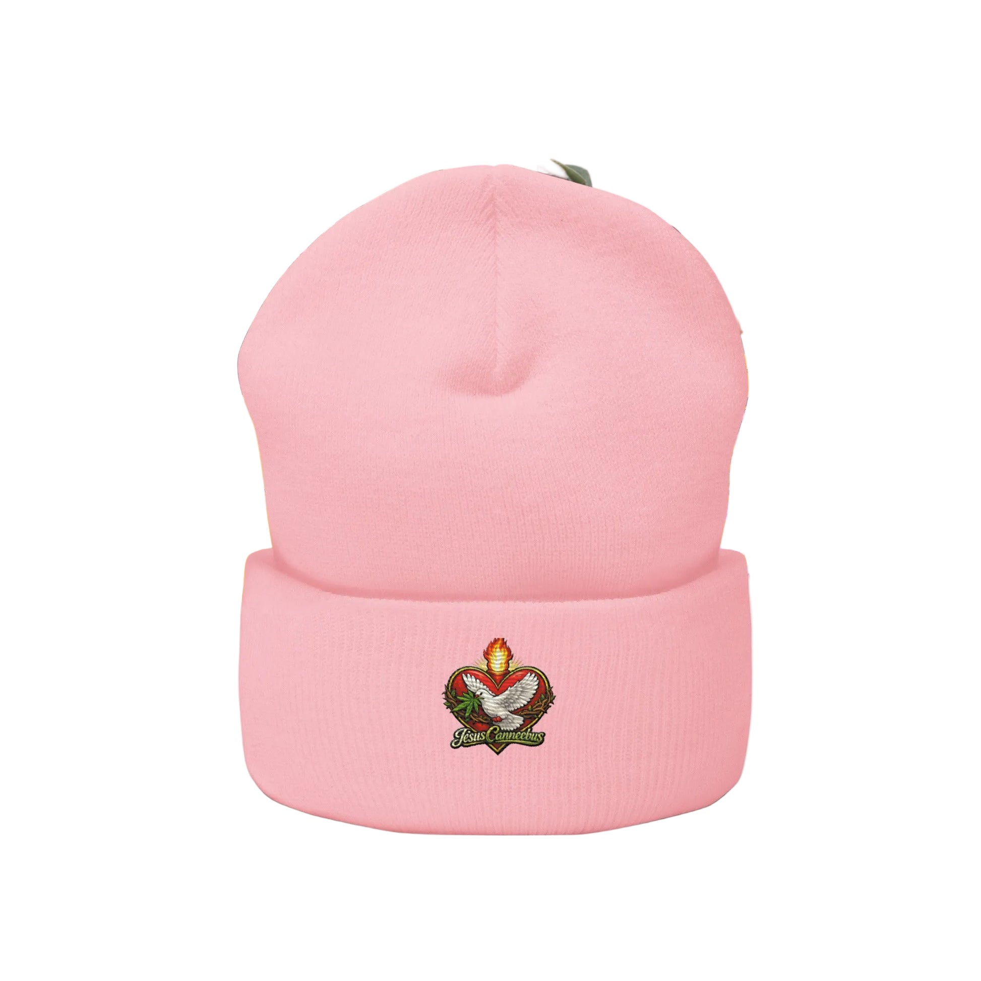 Flaming Dove Pink Bundle – beanie baby pink front | Breast Cancer Awareness | JesusCanneebus