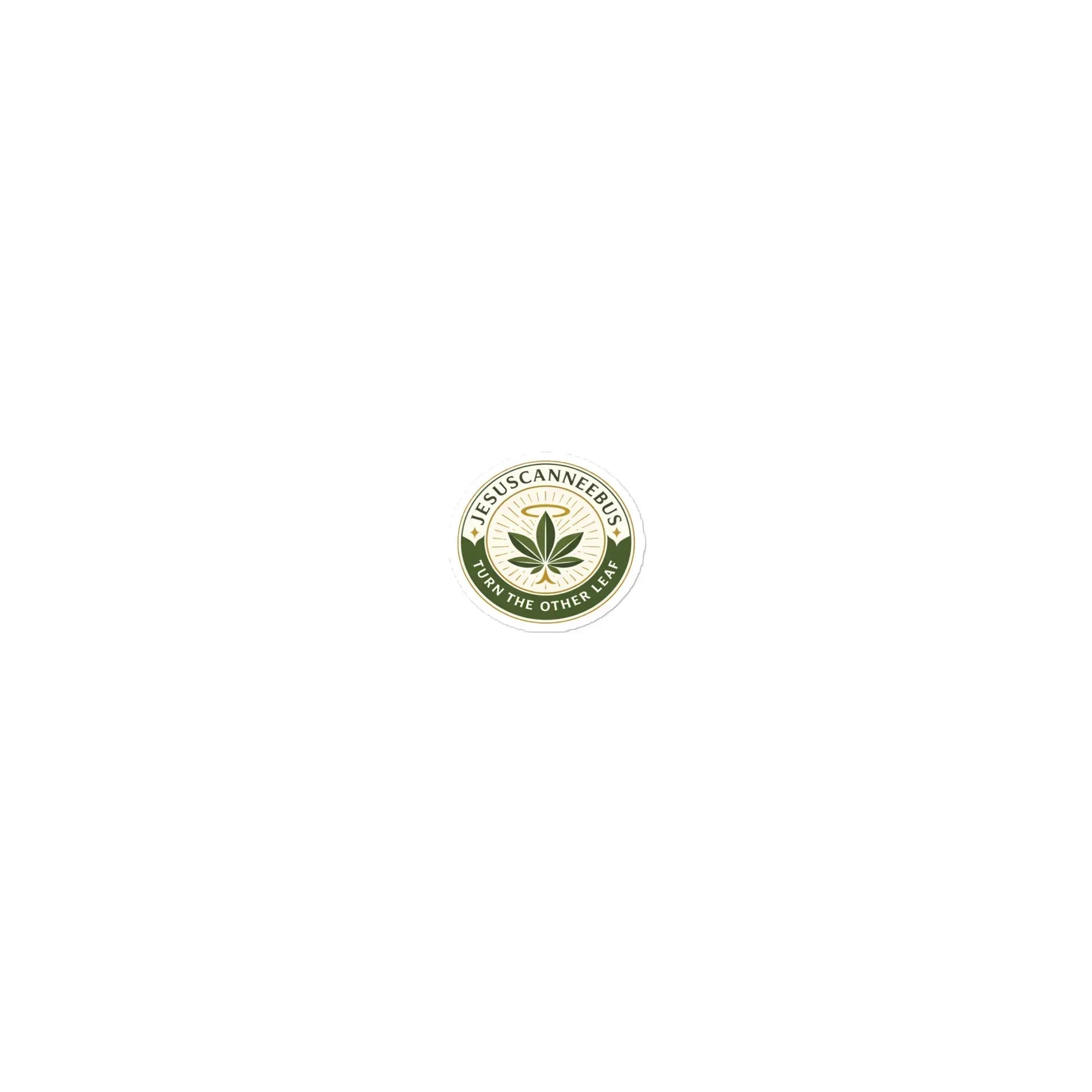 Turn The Other Leaf Kiss-Cut Sticker – 1.5x3.75 white | Sacred Streetwear | JesusCanneebus