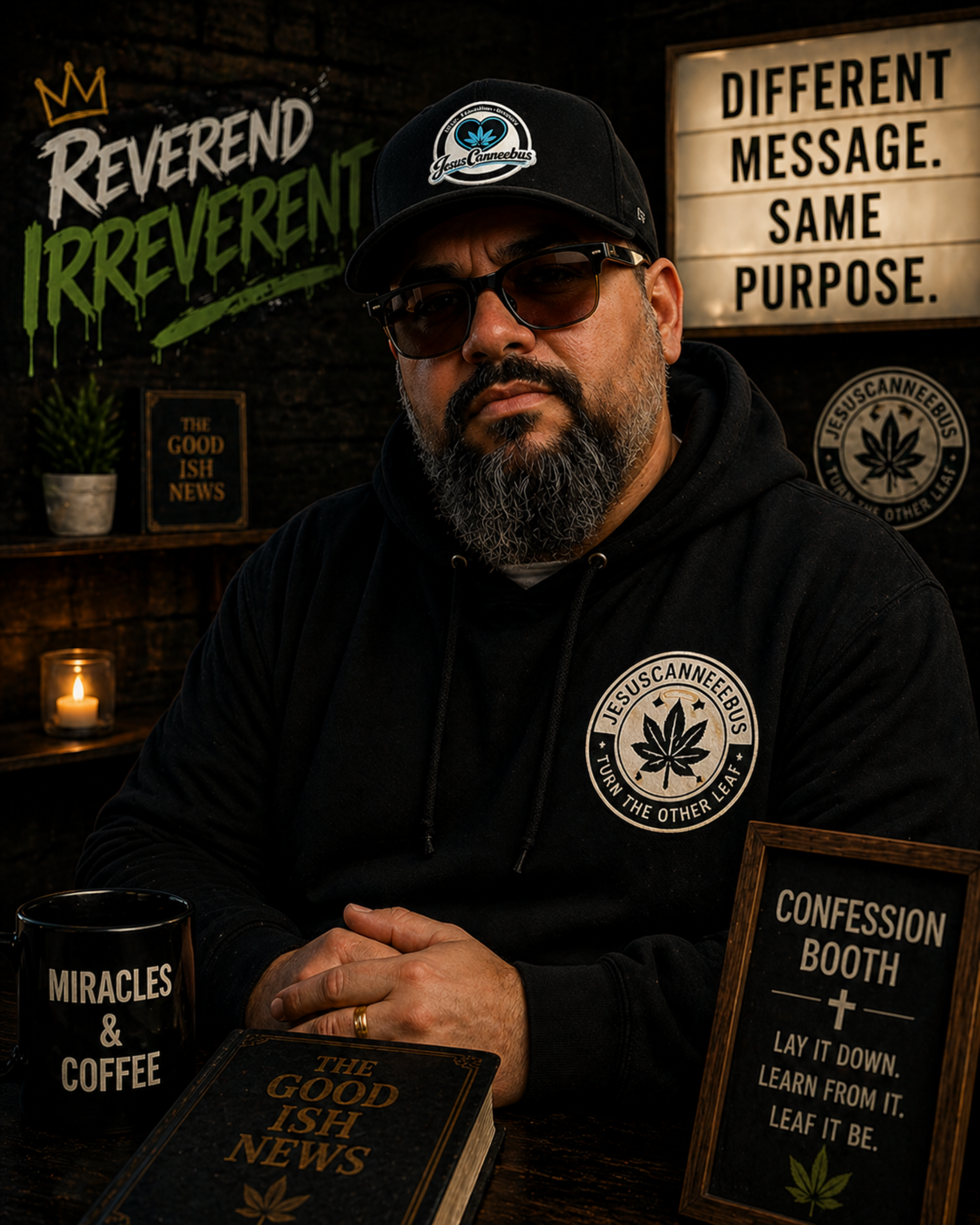 Blue Heart Low-Profile Cap – Reverend Irreverent lifestyle wear | Sacred Streetwear | JesusCanneebus
