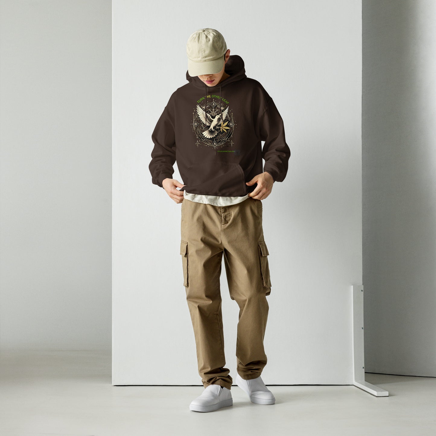 Sacred Threads TTOL Dove Hoodie – dark chocolate front | Sacred Streetwear | JesusCanneebus