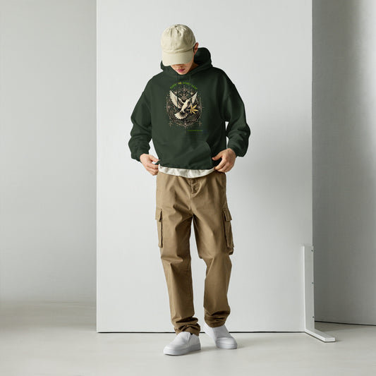 Sacred Threads TTOL Dove Hoodie – forest green front | Sacred Streetwear | JesusCanneebus