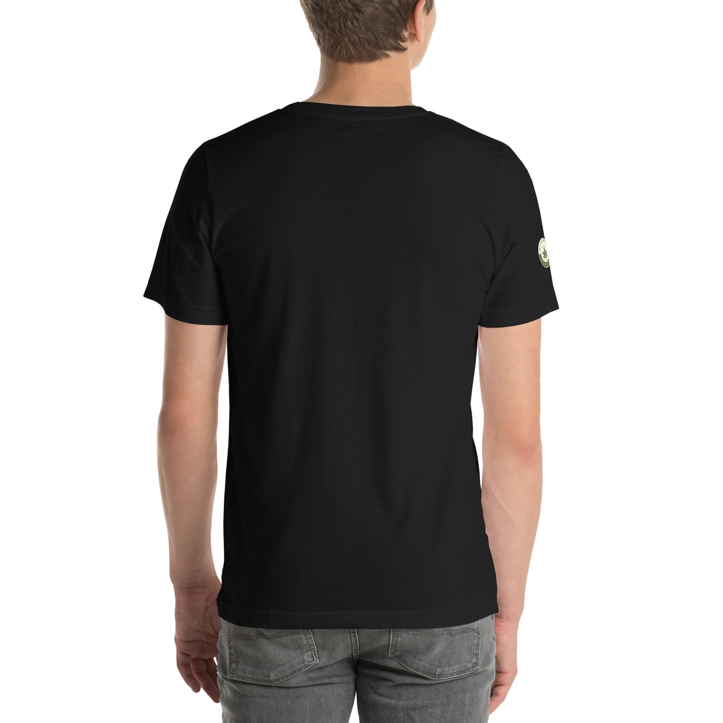 Sacred Threads Turn The Other Leaf Tee – male black back | Sacred Streetwear | JesusCanneebus