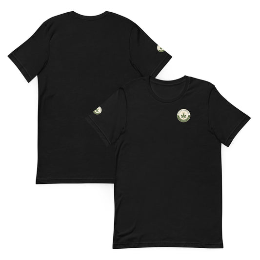Sacred Threads Turn The Other Leaf Tee – black front and back combo | Sacred Streetwear | JesusCanneebus