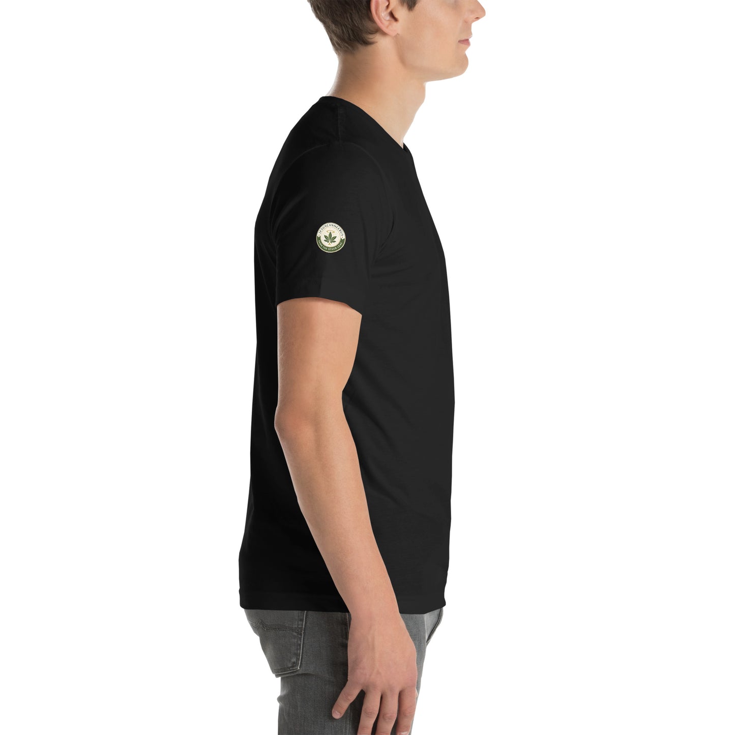 Sacred Threads Turn The Other Leaf Tee – male black right side | Sacred Streetwear | JesusCanneebus