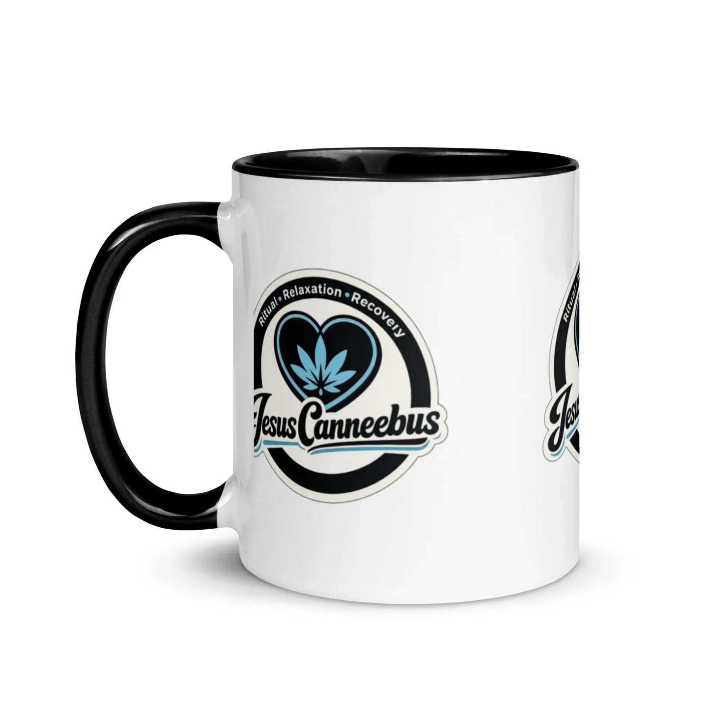 Daily Ritual - Blue Heart Mug - JesusCanneebus