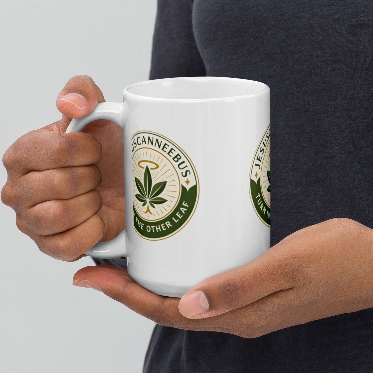 Turn the Other Leaf Mug – White Glossy