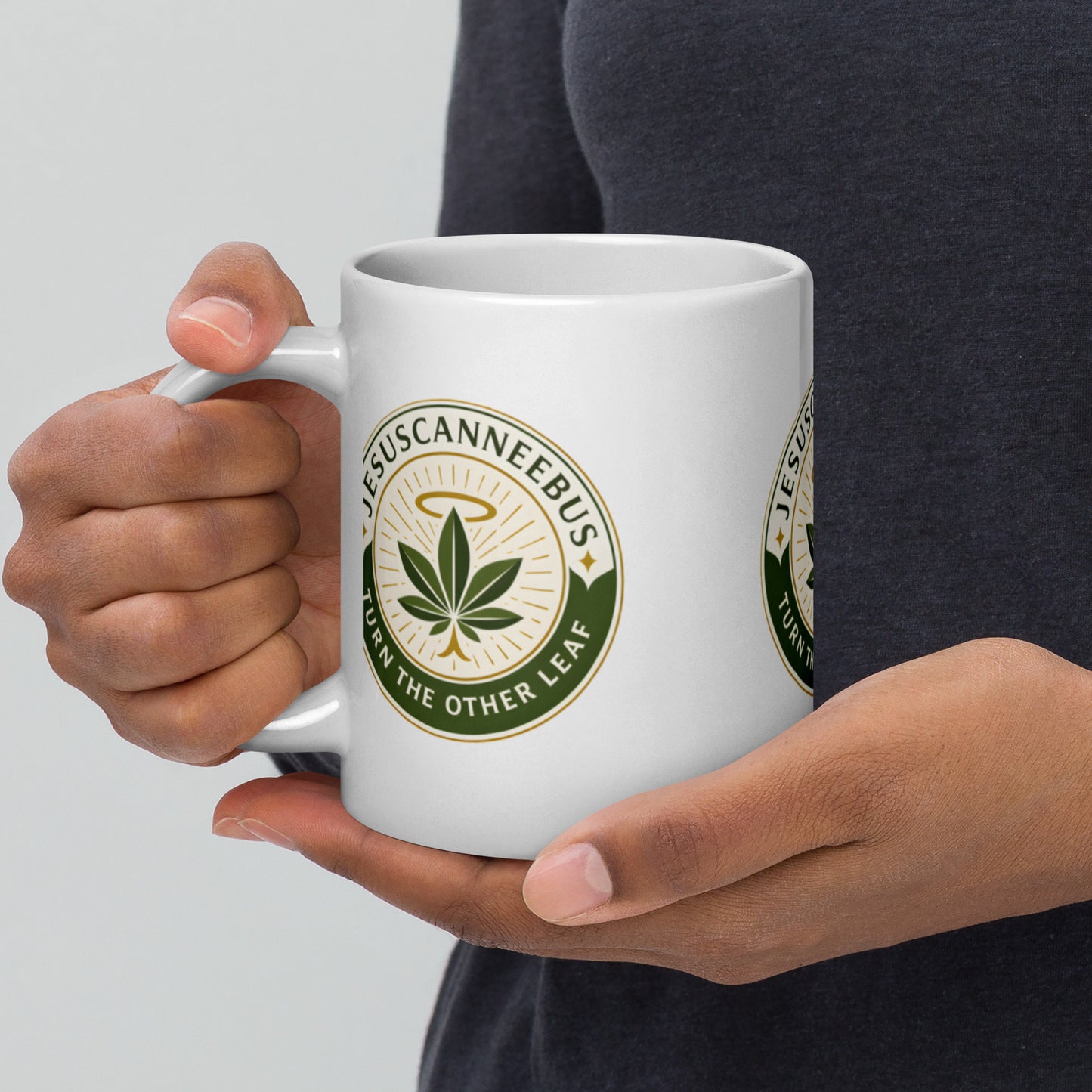 Turn the Other Leaf Mug – White Glossy