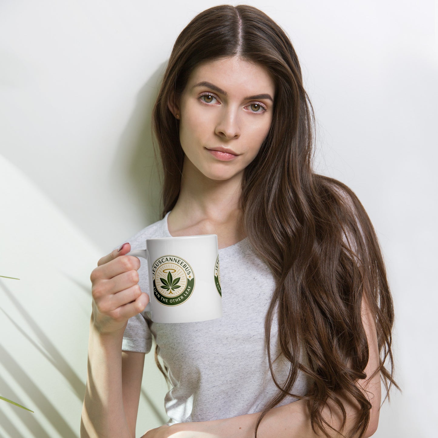 Turn the Other Leaf Mug – White Glossy